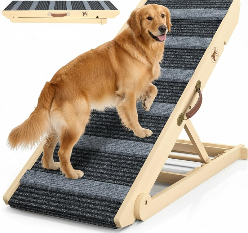 REONEY ๐ฎ๐ฌ๐ฎ๐ฒ ๐๐ฉ๐ ๐ซ๐๐๐๐ Dog Ramp, Portable Pet Ramp for Large Small Old Dogs Cats with 7 Adjustable Heights 11