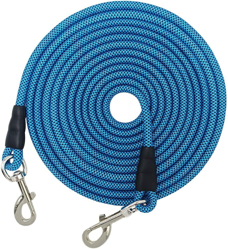 15/20/40/60/75FT Long Dog Tether, Tie Out Rope Dog Lead for Yard