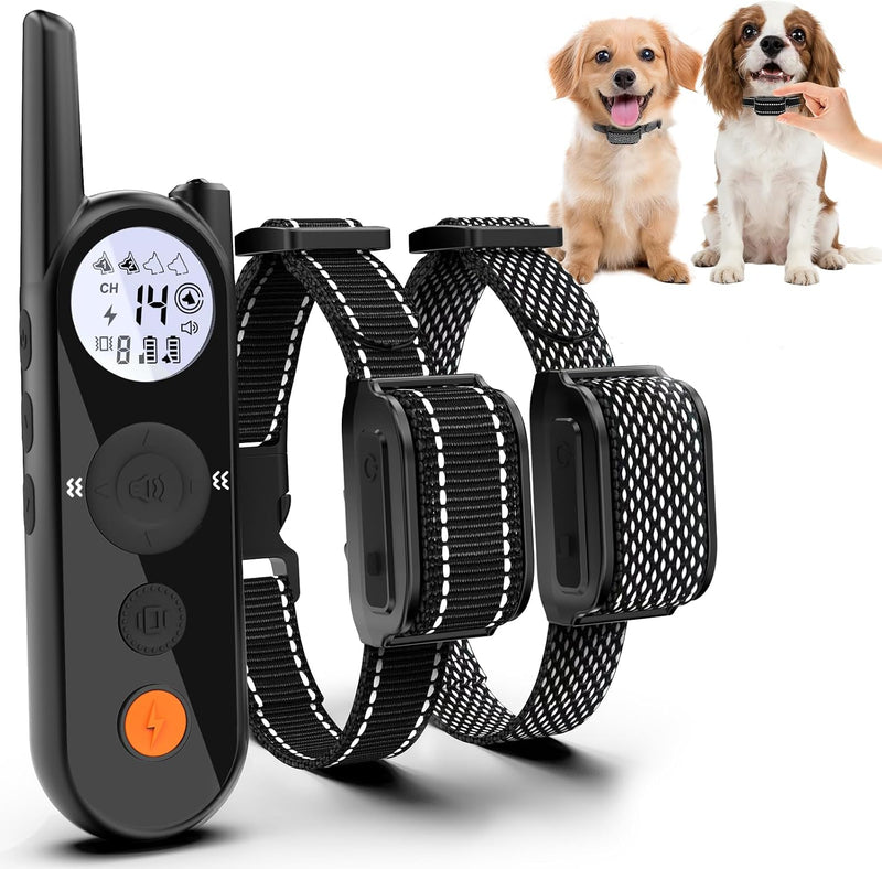MIMOFPET Wireless Small Dog Fence for 2 Dogs - Up to 3500ft Adjustable Electric Fence,Waterproof Training Collar Recharg