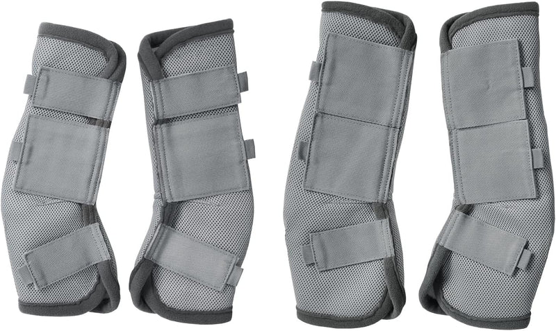 Horse Fly Boots Set of 4, Breathable Mesh Fly Boots for Horses