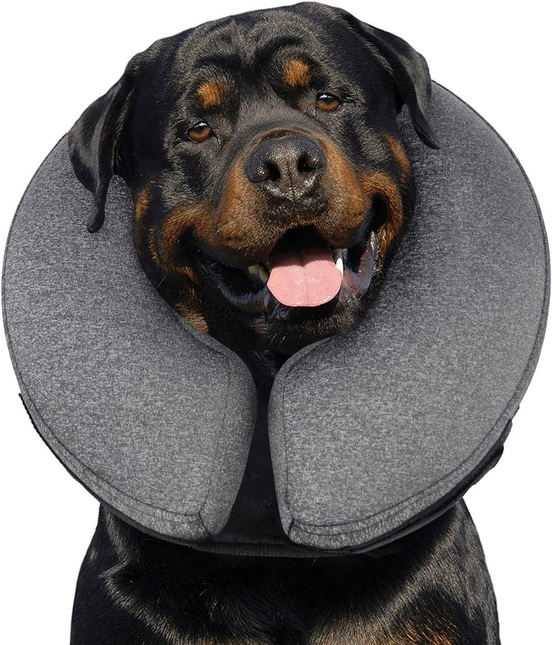 MIDOG Inflatable Dog Cone After Surgery, Donut Collar for X-Large Dogs, XL