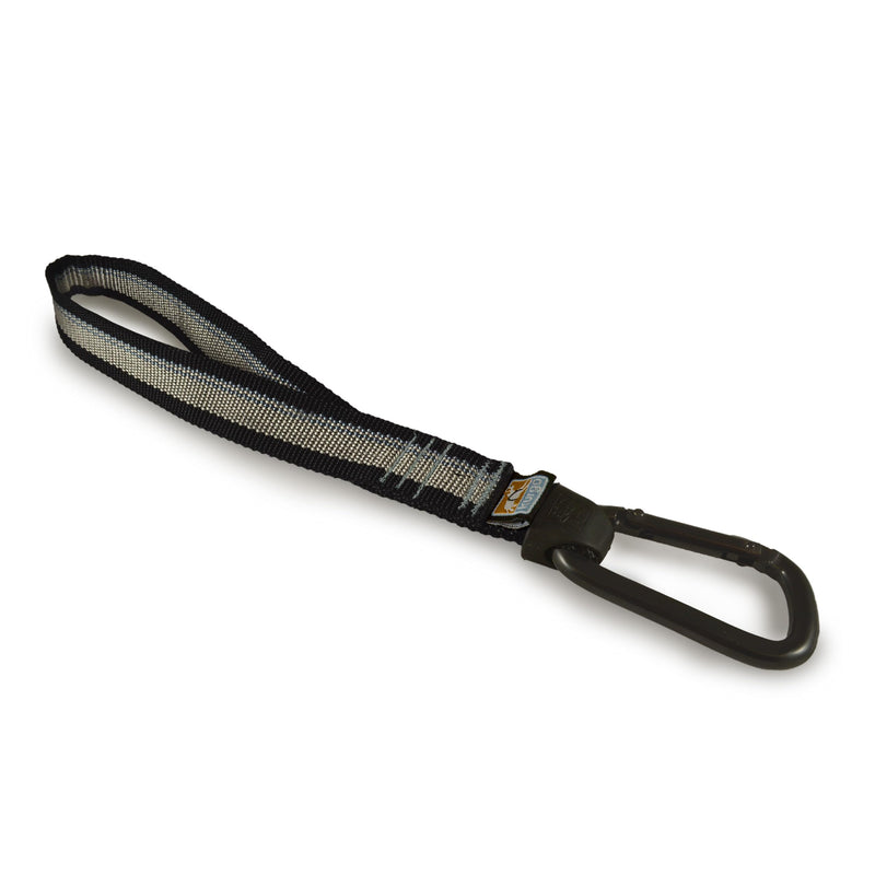 Kurgo Swivel Tether - Strong Dog Restraint - Heavy Duty Car Leash - Aluminum Carabiner Clip - Anti-Twist Swivel Motion Seatbelt - Escape Resistant Dog Tether - Travel Restraint - Black/Gray