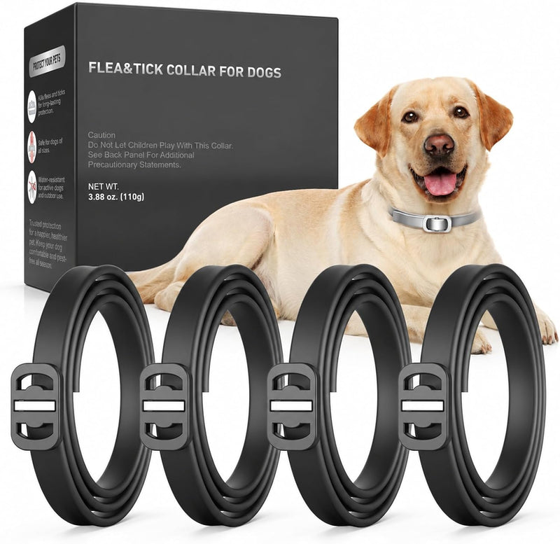 4 Pack Dog Flea Collar, Flea Collar for Dogs