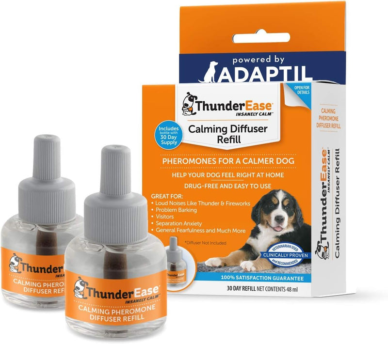 ThunderEase Dog Calming Pheromone Diffuser Refill | Powered by ADAPTIL | Vet Recommended to Relieve Separation Anxiety,