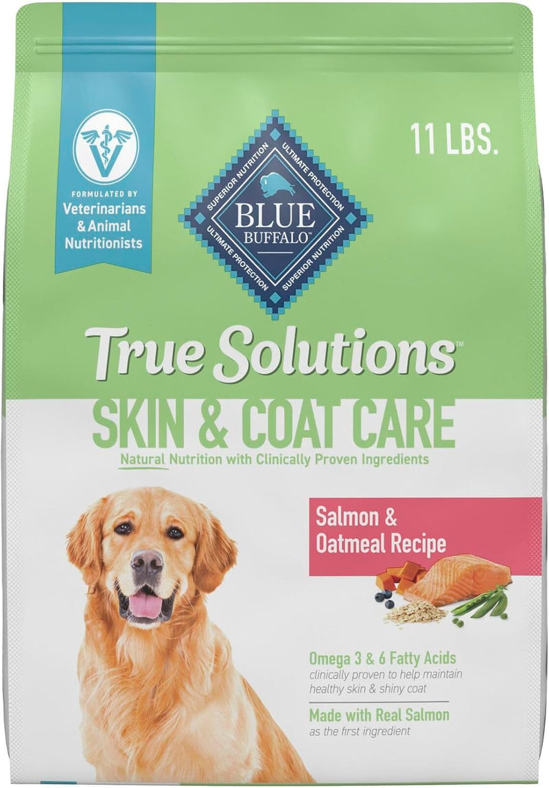 Blue Buffalo True Solutions Skin & Coat Care Salmon Dry Dog Food, 11 lb
