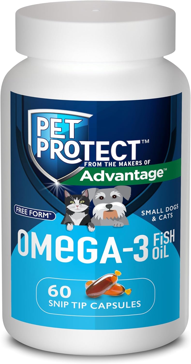 Pet Protect Omega-3 Supplement for Cats & Small Dogs, 60ct
