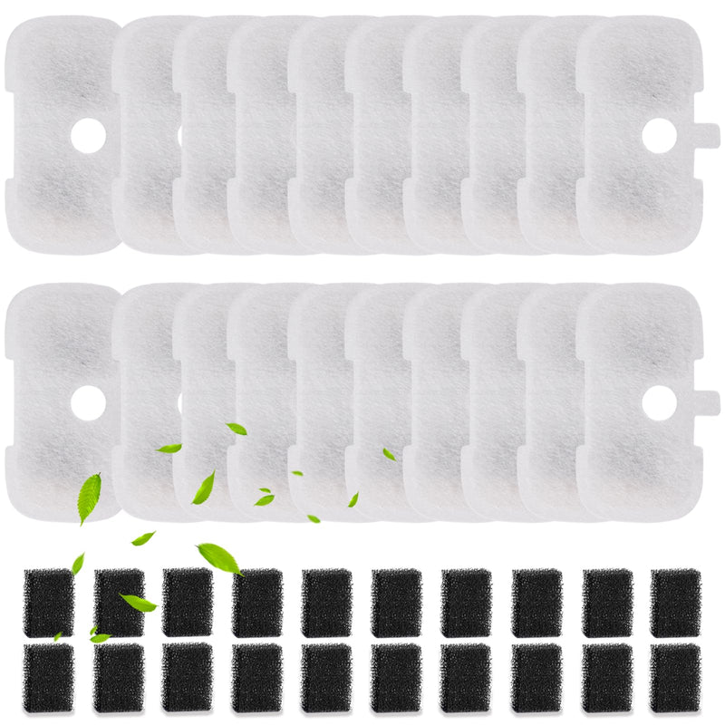 SORON 20 Packs Filter Replacement Compatible with PETLIBRO Cat Water Fountain PLWF005/PLWF105/PLWF115/PLWF106/PLWF116/PLWF305, Upgrade Replacement Filters Fit Pet libro Water Fountain, Easy to Install