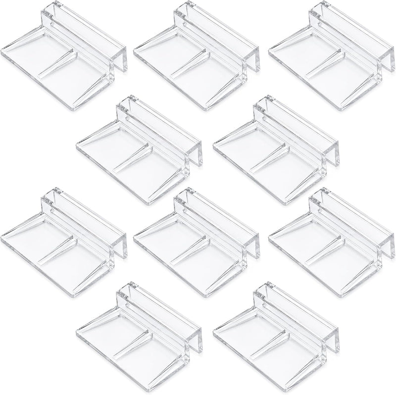 10 Pack Aquarium Lid Plastic Backstrip 6.3mm Aquarium Cover Bracket Rimless Fish Tank Glass Cover top Support Acrylic an