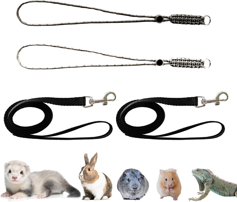 GOMICRAFT Handmade Figure 8 Harness and Leash for Ferrets/Guinea Pigs/Rats
