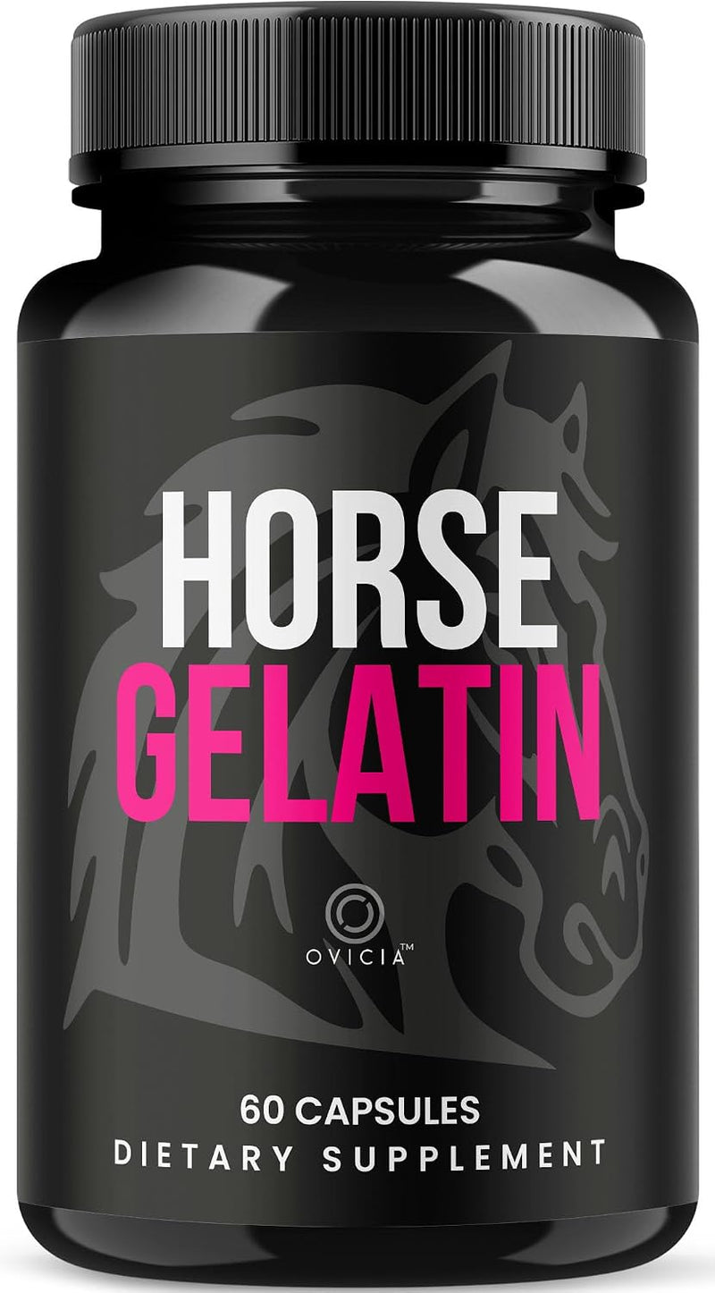 Horse Gelatin for Men - Official HorseGelatin Pill Advanced Premium Formula Support Maximum Strength, All Natural Ingred