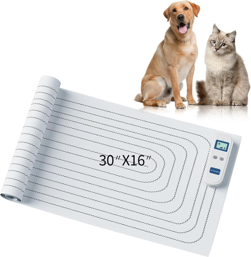 Indoor Pet Training Mat, Rechargeable Electric Shock Mat for Dogs and Cats,Dog Repellent Mat for Couch, Bed, Table - Eff