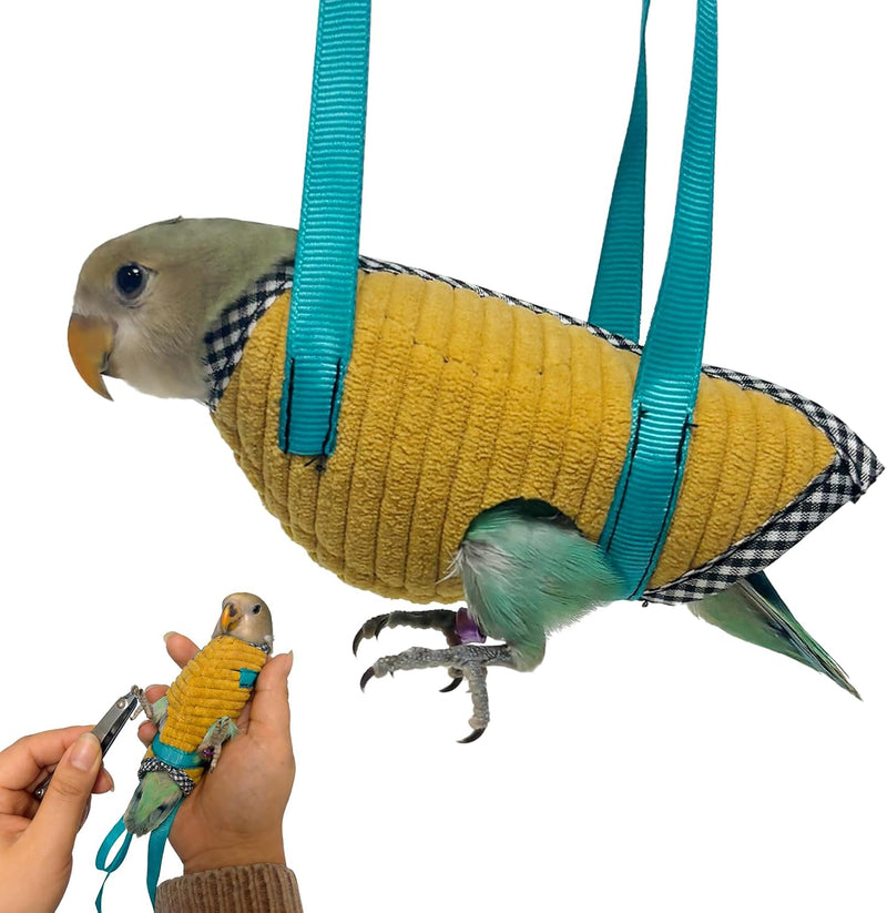 Ultra-Soft Bird Diaper Flight Suit for Small Medium Parrots, Cute Stylish Walking Outfit Anti-Scratch Protective Clothes