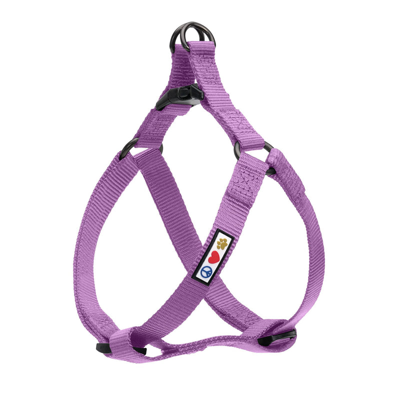 Pawtitas Solid Step-in Dog Harness – Adjustable No-Pull Vest for Puppies to Seniors, Safe & Comfortable XS Orchid
