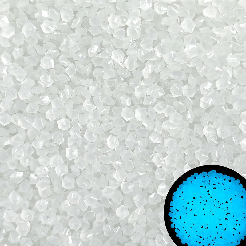 8000PCS Glowing Rocks for Garden Outdoor Glow in The Dark Decorative Rock for Fish Tank Luminous Stones for Driveway Wal