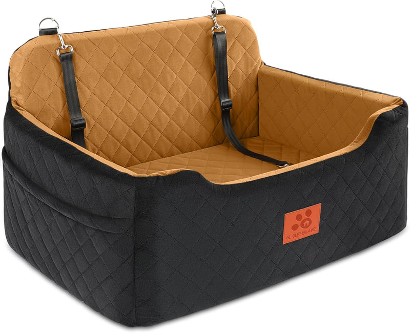 GL GLENSLAVE Dog Car Seat for Medium/Large Dog Under 50 lbs or 2 Small Dogs