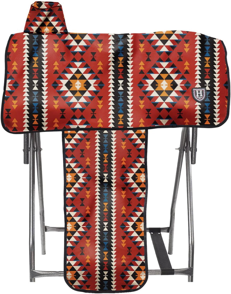 Harrison Howard Western Saddle Cover, Cover for Saddle Fenders, w/Print