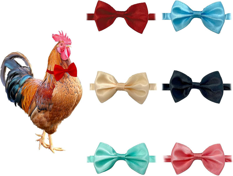 6-Pack Bow Ties for Chickens, Birds, Hamsters & Small Animals