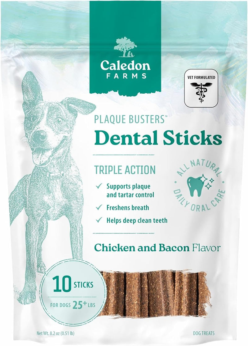 Plaque Busters Dental Sticks Triple Action Chicken and Bacon Flavour, 8.2 oz, Dog Treat