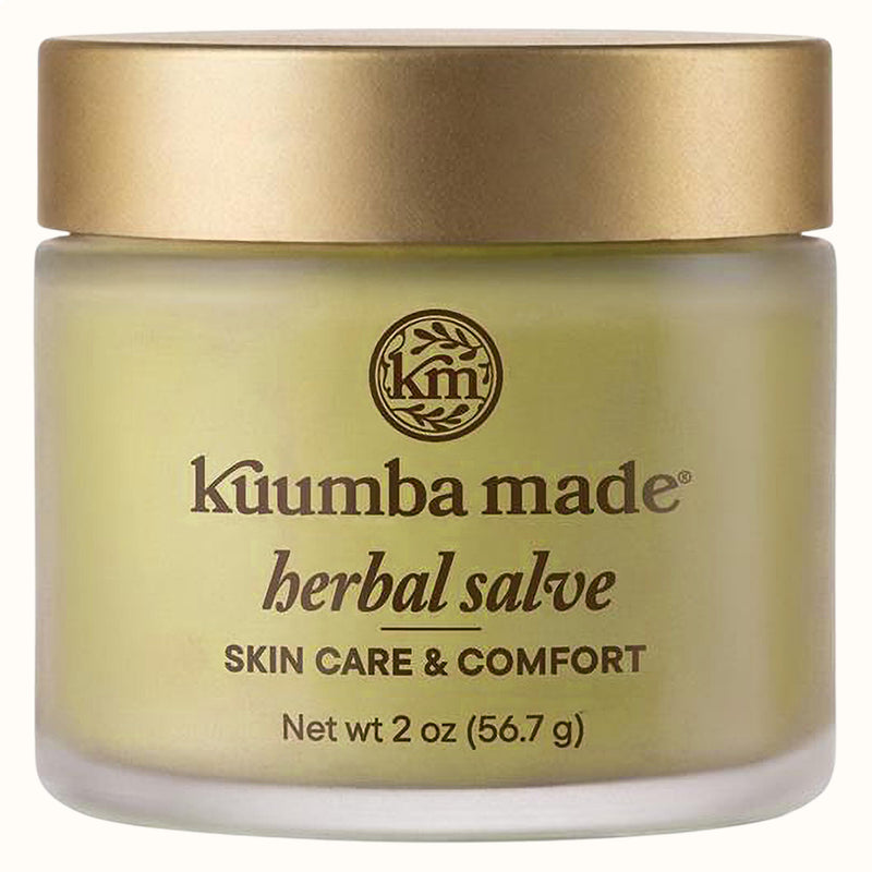 Kuumba Made Herbal Salve, Skin Care & Comfort Balm with Calendula & Comfrey for Dry, Sensitive Skin, 2 Oz