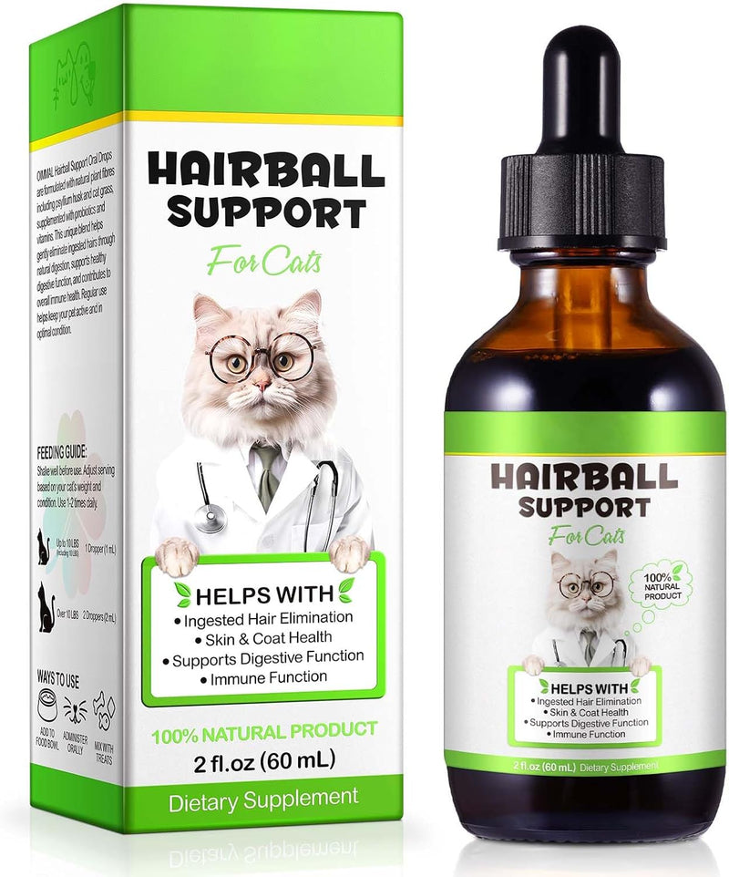 Hairball Remedy for Cats, Cat Hairball Treatment, Hair Ball Relief Digestive Aid, Promotes Healthy Digestion, Natural Pa
