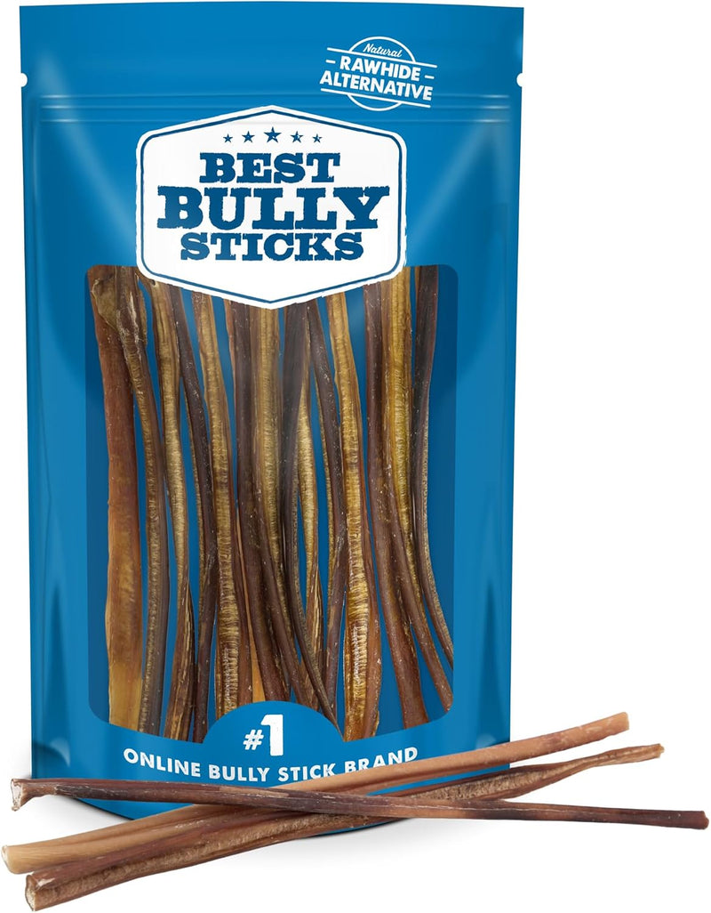 Best Bully Sticks 12 Inch Odor-Free Bully Sticks for Dogs - 12 Count (Pack of 1) - Natural Grass-Fed Beef, Easily Digest