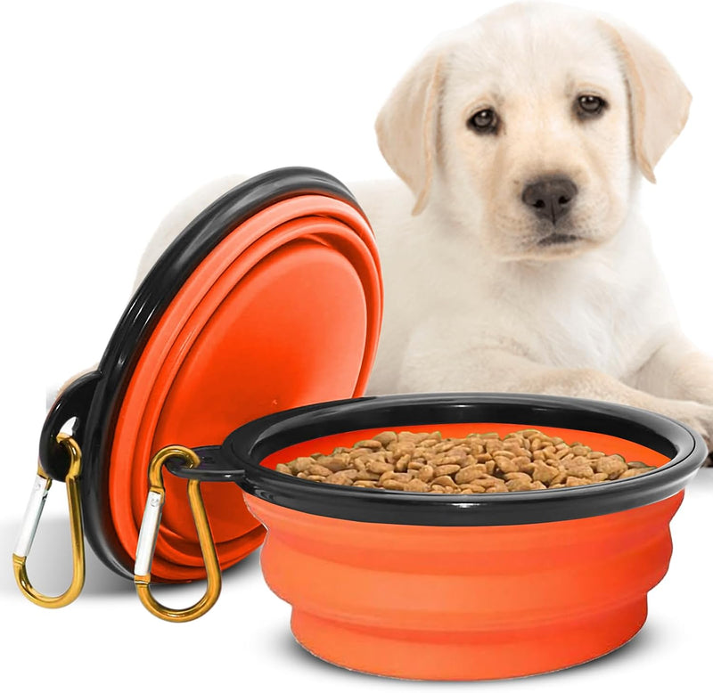 Collapsible Dog Bowl, Portable Travel Food & Water Bowl