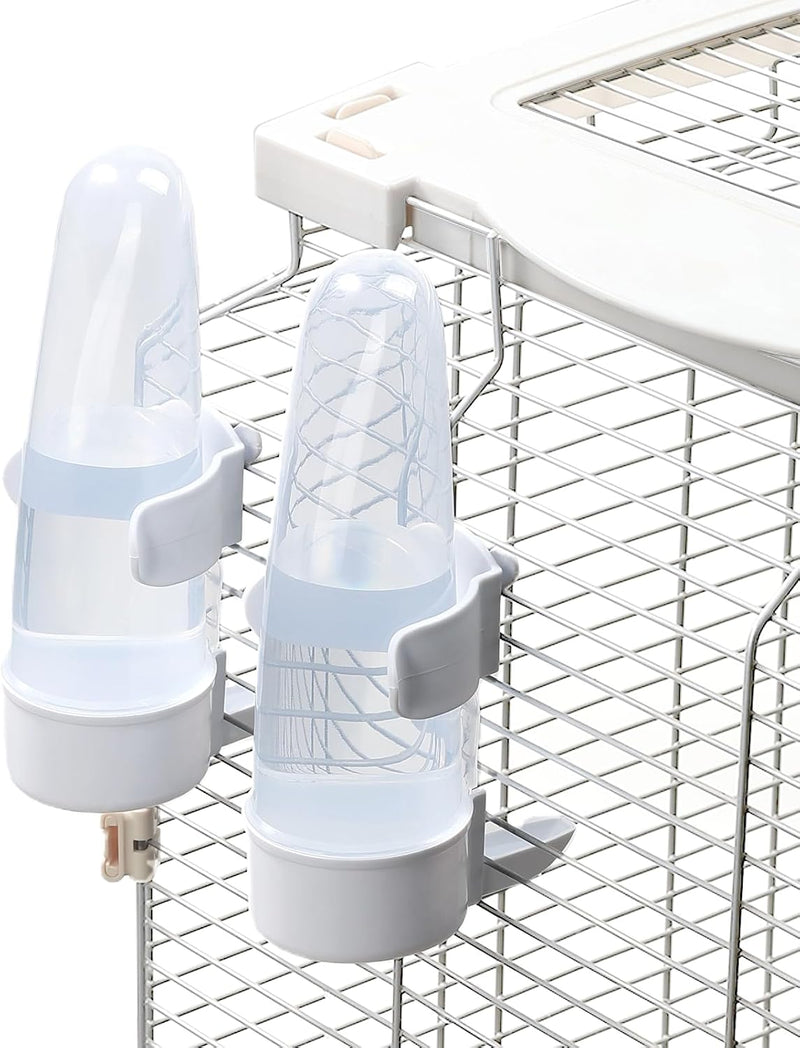 Bird Feeder Automatic Bird Water Dispenser Set for Cage No Mess Parakeet Cage Water Dispenser PP Material, 200ml/6.8fl o