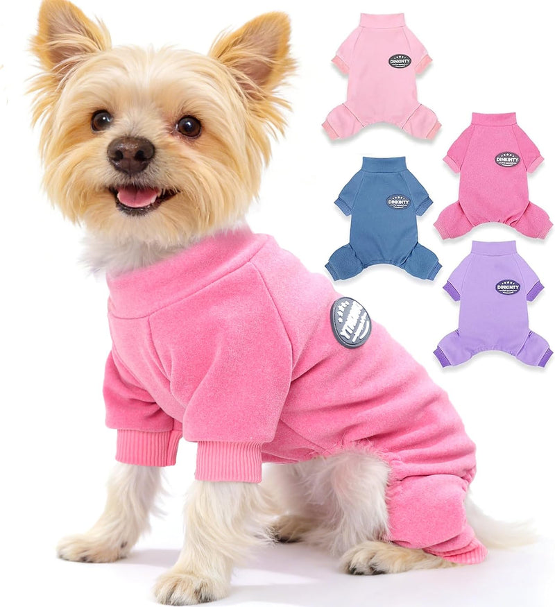 Dog Sweater Dog Pajamas for Small Dogs Girl Boy Winter Warm Soft Puppy Pjs