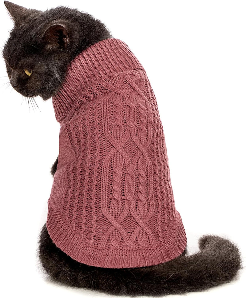 Cat Sweater Stretchy,19 Colors,6 Sizes,Snug Winter Cat/Dog Outfit