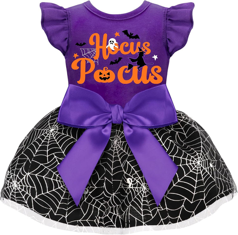 Dog Halloween Outfit Adorable Ruffle Dog Halloween Dress with Elegant Bowknot Tulle Puppy Clothes for Small Medium Dogs