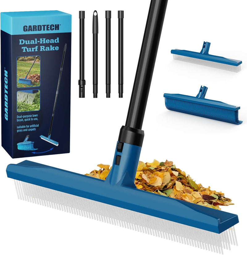 Gardtech 2-in-1 Artificial Turf Rake Brush for Grass