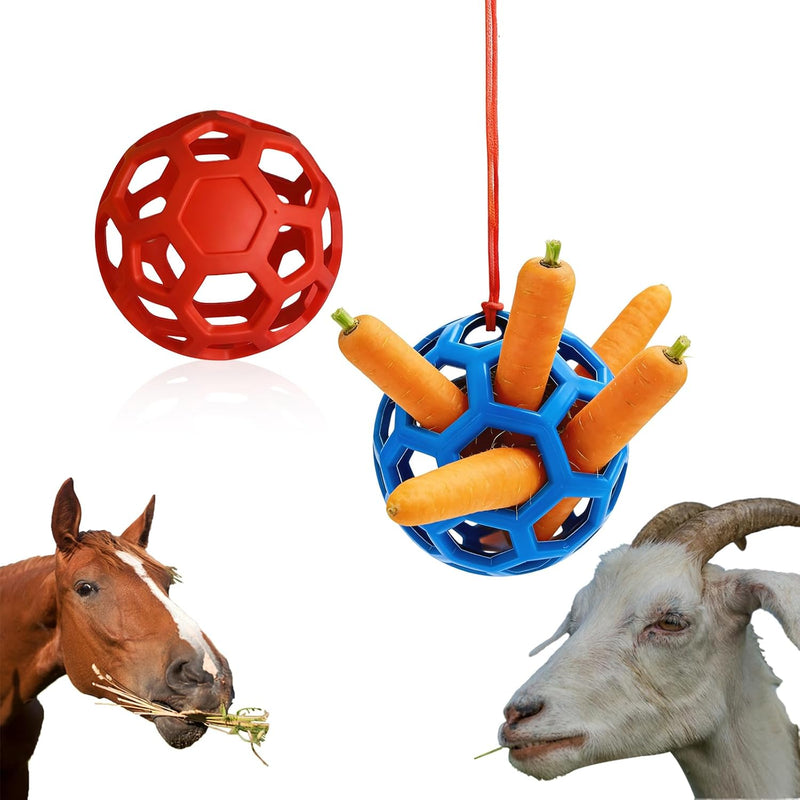 2 Pcs Hay Ball for Horses to Play with, Bright Color Hay Feeder Ball