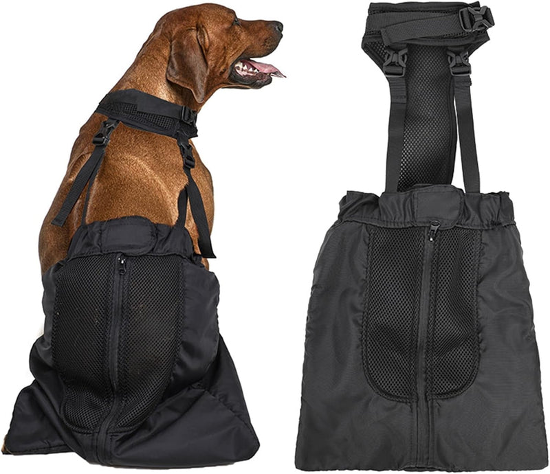 Drag Bag for Paralyzed Pets, Indoor Dog Wheelchair Alternative for Disabled Back Rear Legs Dog, Protects Chest and Limbs