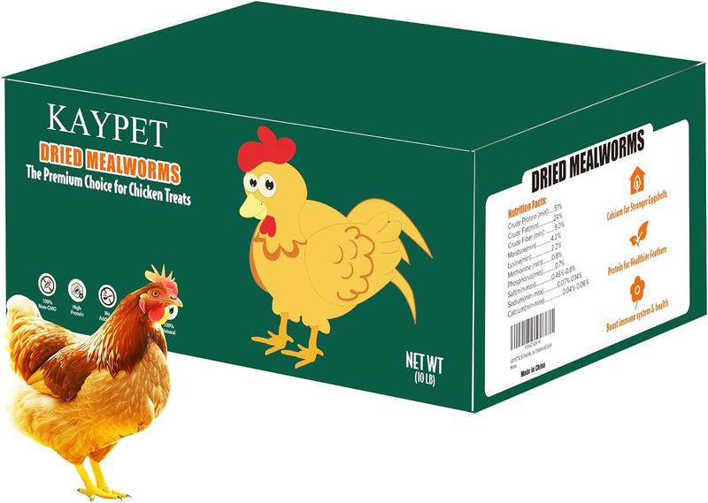 Dried Mealworms 10LB Meal Worms for Chicken Ducks and Wild Birds