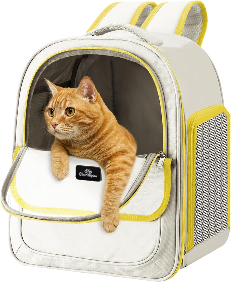 Cat Carrier Backpack Breathable Mesh Window for Small Cat Dog Under 13 lbs
