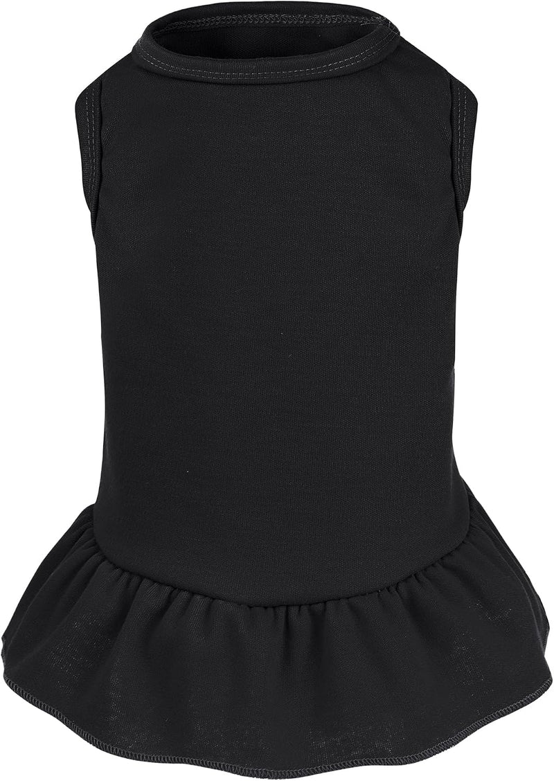 Dog Dresses Cat Skirt Solid Color Dog Clothes Summer Sleeveless Puppy Girl Clothes for Small Pet Dogs Cats