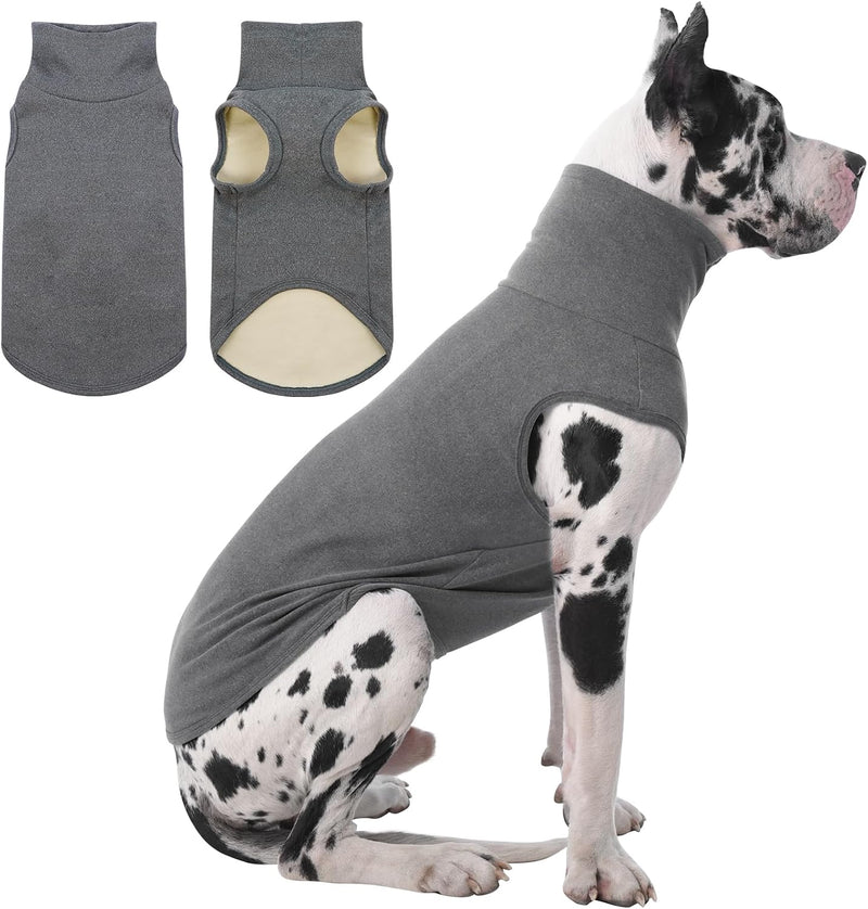 IECOii 4XL Dog Sweater - Stretch Fleece Sweater with Turtleneck