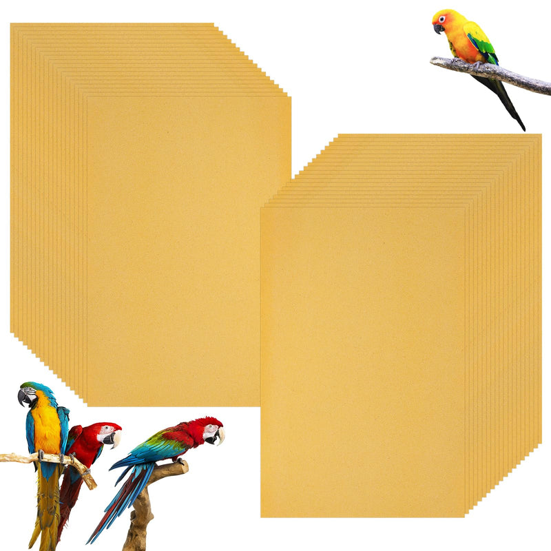 MUXHEL 50 Pcs Gravel Liner Paper for Bird Cage, 11