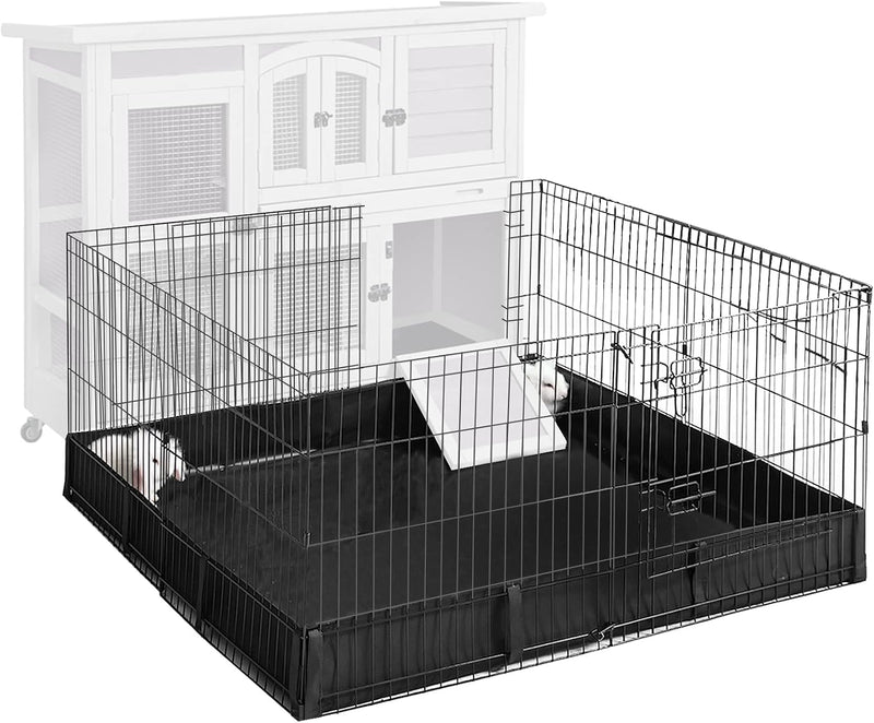 Aivituvin Pet Playpen Guinea Pig Cage Small Animal Rabbit Exercise Pen with Waterproof Floor Liner - Extension Playpen O