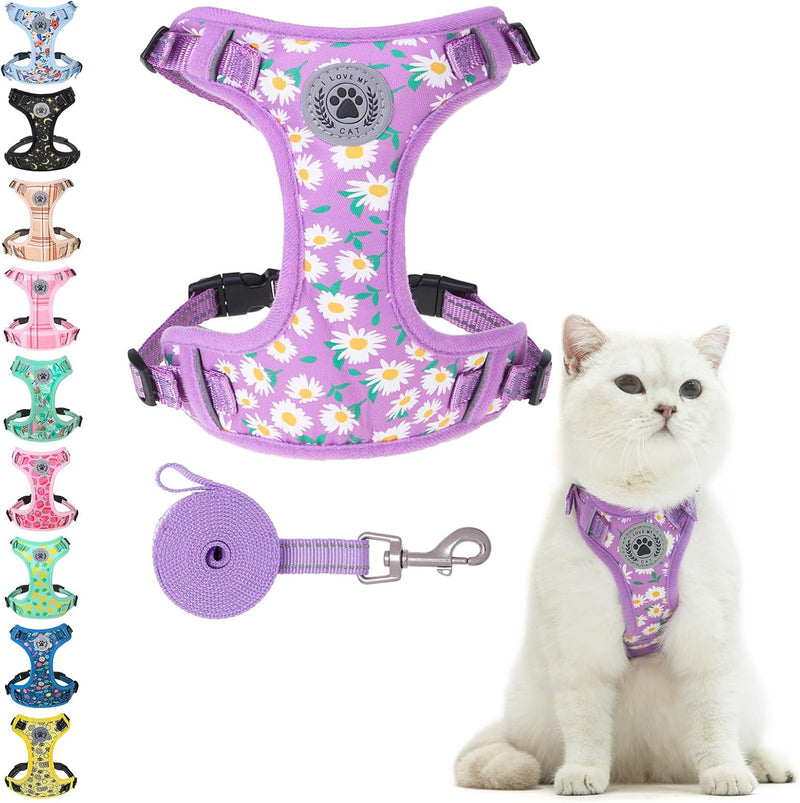 BEAUTYZOO Cat Harness and Leash Set, Escape Proof and Adjustable