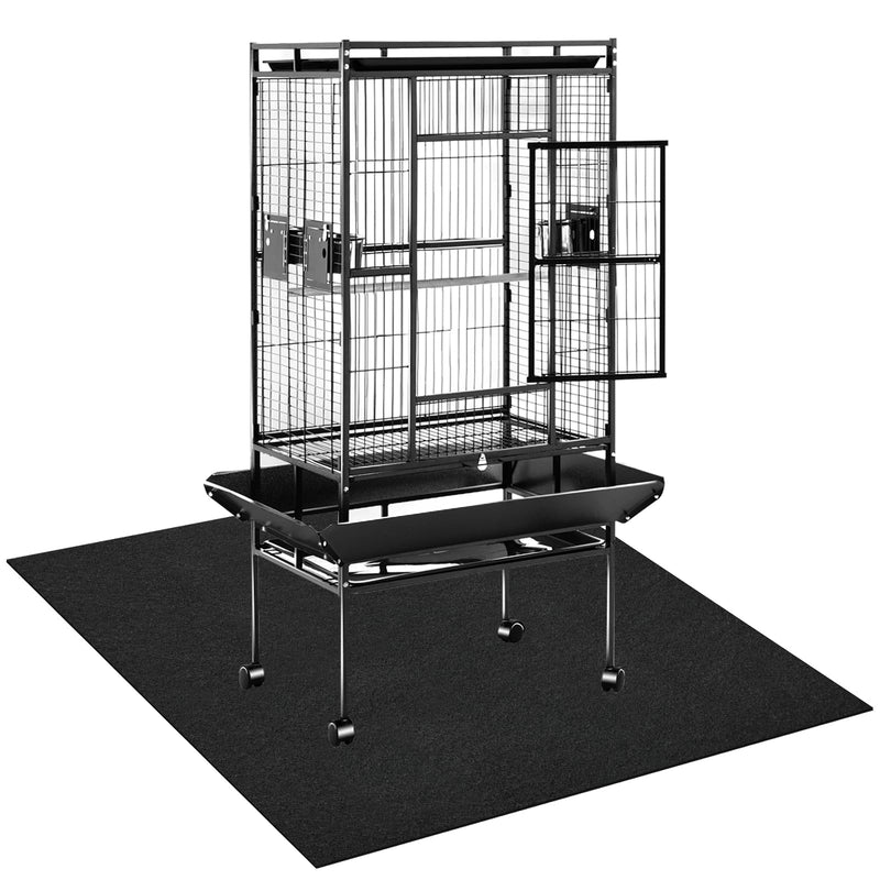 50x50 Inch Large Bird Cage Mat,Under Pet Cage Mat for Bird Cages, Dog Crate Mat Liner, Waterproof Felt Liner with Non-Slip Backing for Kennel Training, Floor Protector and Reptile Aquariums