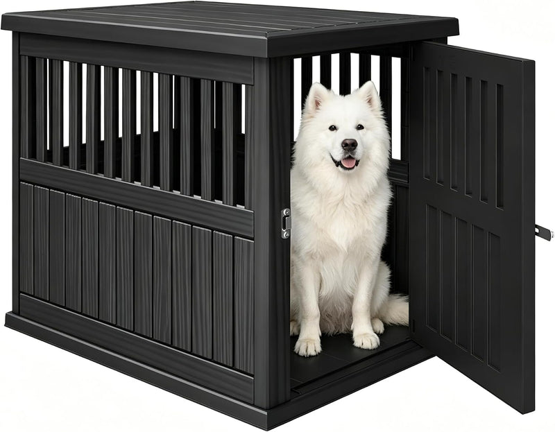Bifanuo Dog House 40-Inch Dog Crate Furniture, Heavy Duty Dog Crate for Large Dog, Lockable Indoor Outdoor Dog Kennel &