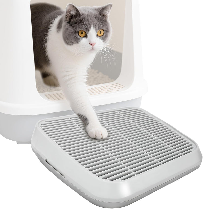 Cat Ramp for Litter Box, Anti-Tracking Cat Litter Trapper