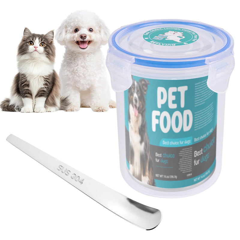 Canned Cat Food Storage Lids,Reusable Airtight Can Cover Pet Food Sealer - Keeps Dog Food Storage Container Food Fresh, Cat Food Container Eliminates Odor, Easy To Use With SUS 304 Spoon,Can Opener