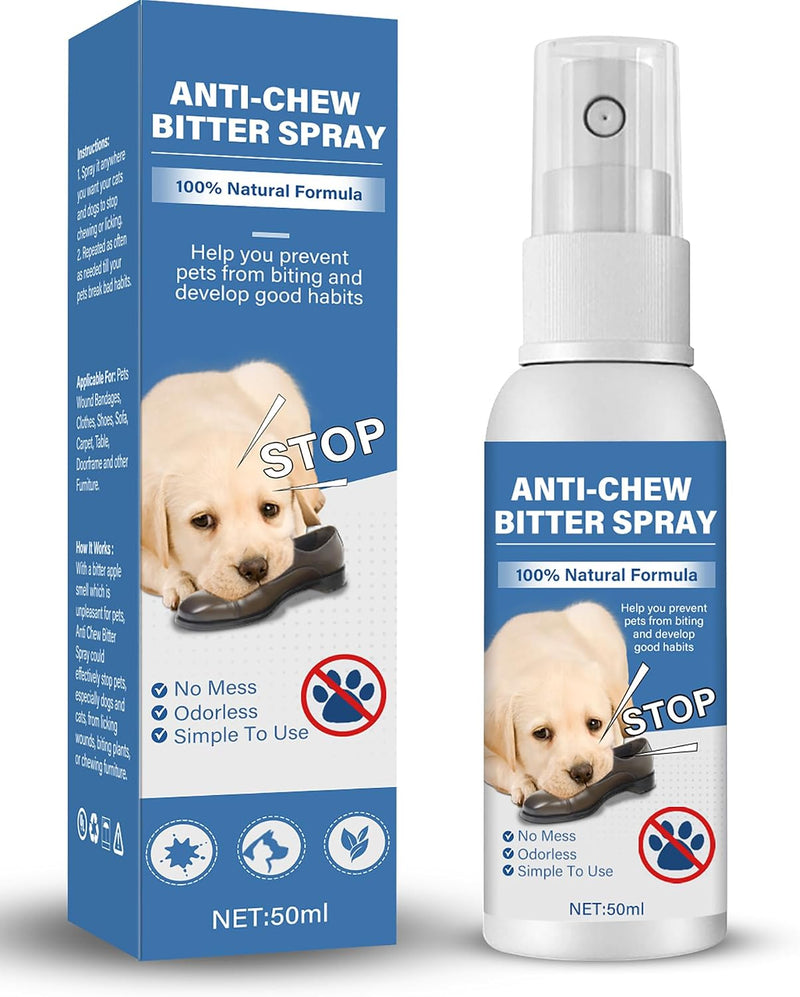 Bitter Apple Spray for Dogs -No Chew Spray for Dogs & Cats, pet Corrector to Stop Dogs from Chewing Furniture and Carpet