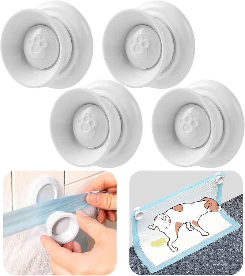 4 Pack Magnetic Puppy Pee Pad Holders