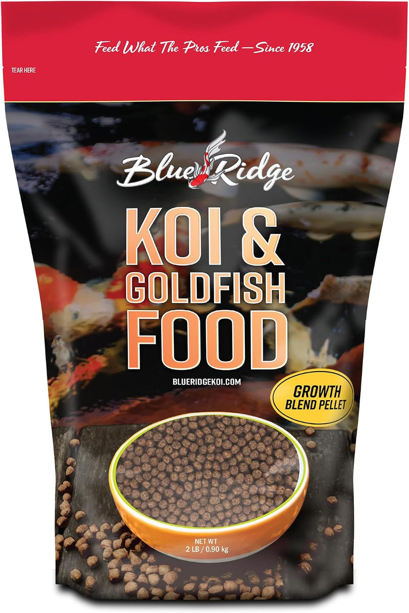 Blue Ridge Koi Fish Food, Growth Formula Blend, 3/16