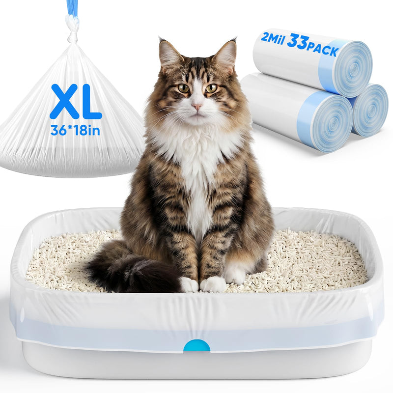 33 Count Jumbo Litter Box Liners 36