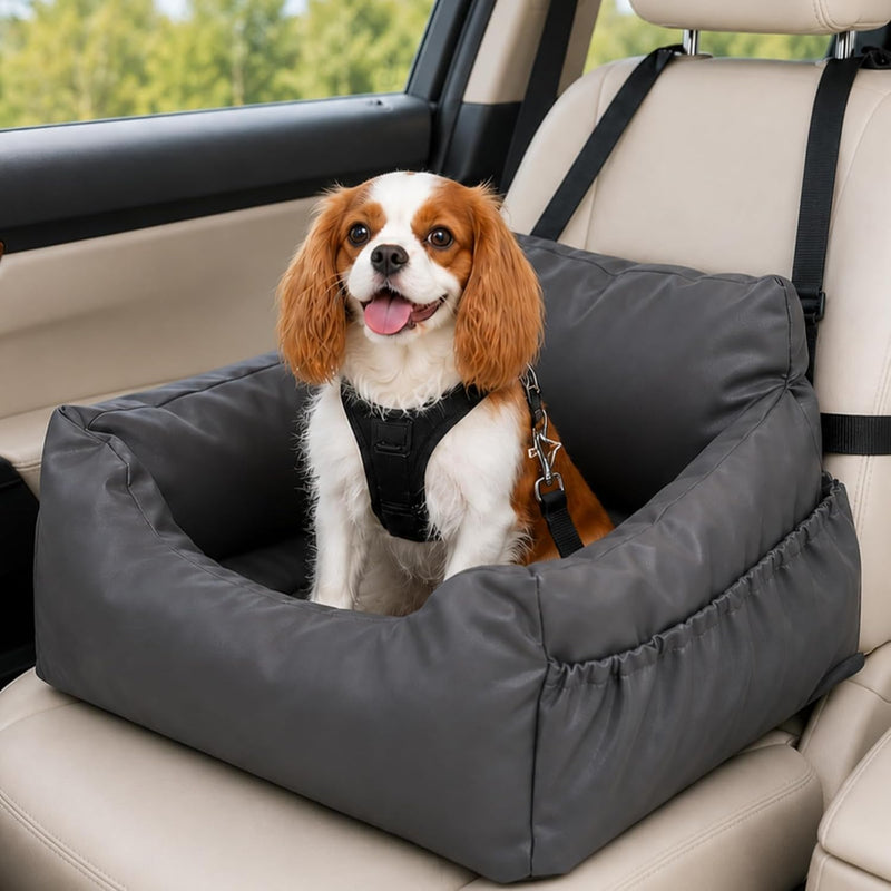 PAWZ Road Dog Car Seat for Small Medium Dogs, Waterproof Booster Bed