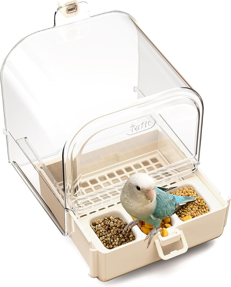 Hanging 3‑in‑1 Multifunction Bird Bath Bowl House for Parrots